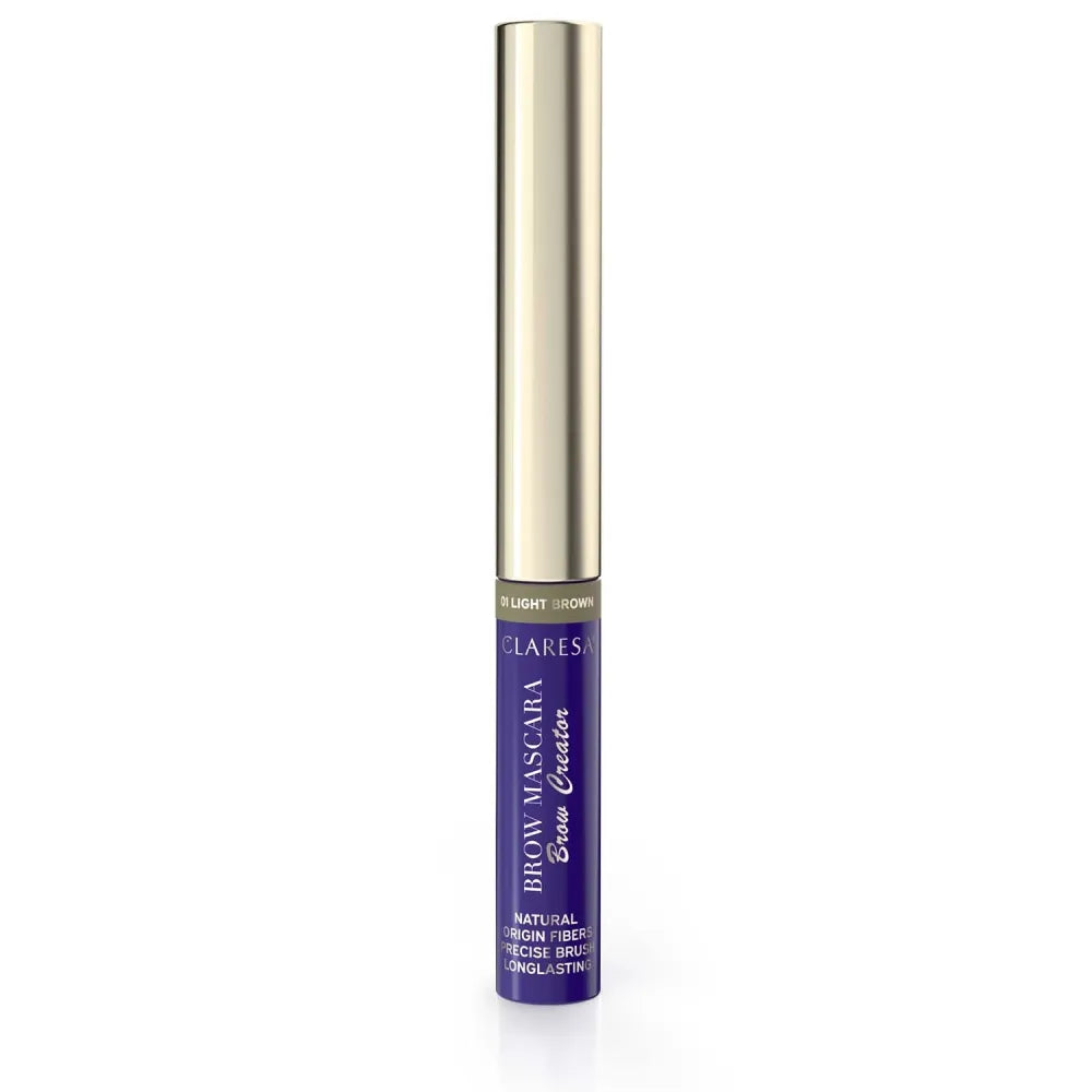 CLARESA Brow Creator Mascara Antakių tušas 01 Šviesiai rudos spalvos 6 g - Kosmetika