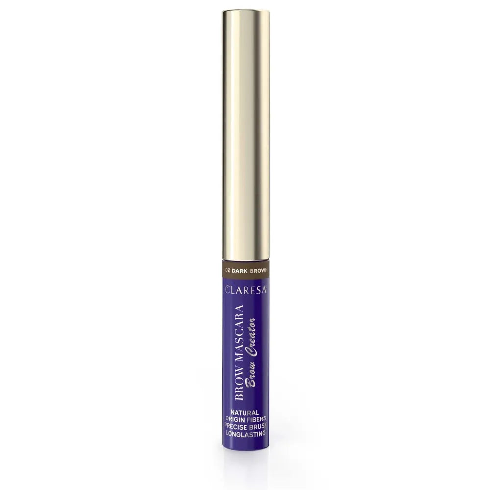 CLARESA Brow Creator Mascara Antakių tušas 02 Tamsiai rudos spalvos 6 g - Kosmetika