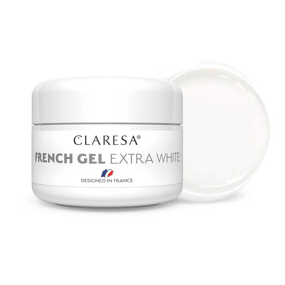 CLARESA Building Gel for Nails French - Extra White 25g - Kosmetika
