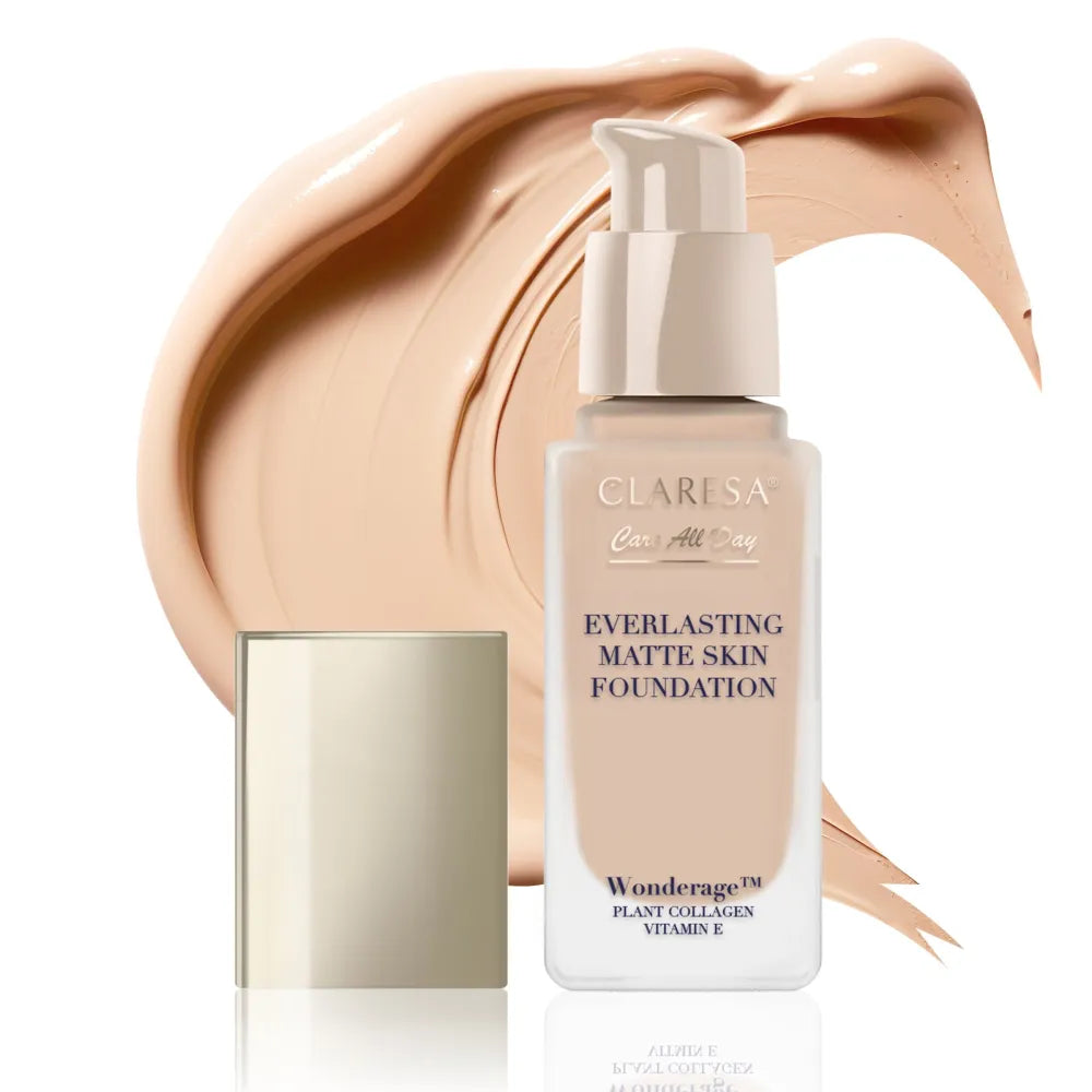 CLARESA Care All Day Everlasting Matte Skin Foundation Matinis ir išlyginantis toninis kremas 05 Smėlis 32 ml
