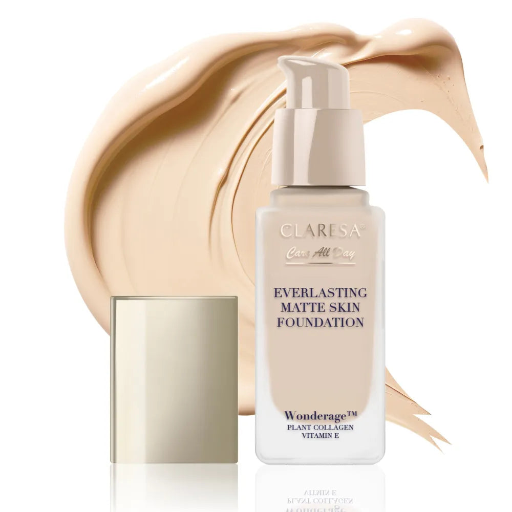 CLARESA Care All Day Everlasting Matte Skin Foundation Matinis ir išlyginantis toninis kremas 03 Vanilla 32 ml