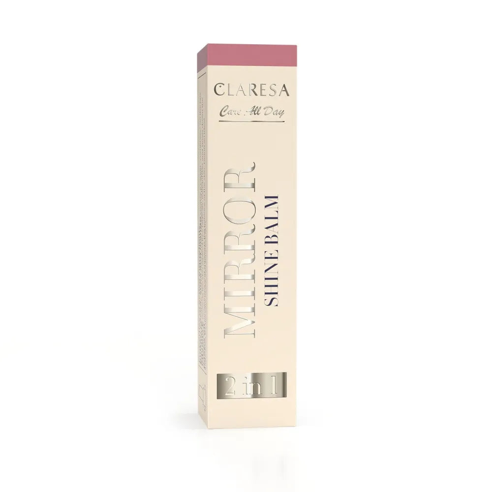CLARESA Care All Day Mirror Shine Balm 2-in-1 lūpų blizgesio dažai Dreamtime 3 g - Kosmetika