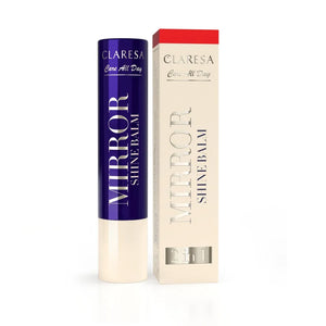 CLARESA Care All Day Mirror Shine Balm 2-in-1 lūpų blizgesio stiklas Queen of Hearts 3 g - Kosmetika