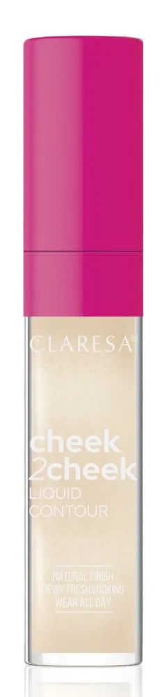 CLARESA Cheek2Cheek Liquid Highlighter 01 Crystal Light 7g - Kosmetika