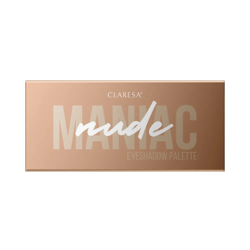 CLARESA Eyeshadow Palette (10) NUDE MANIAC 12g akių šešėlių paletė - Kosmetika