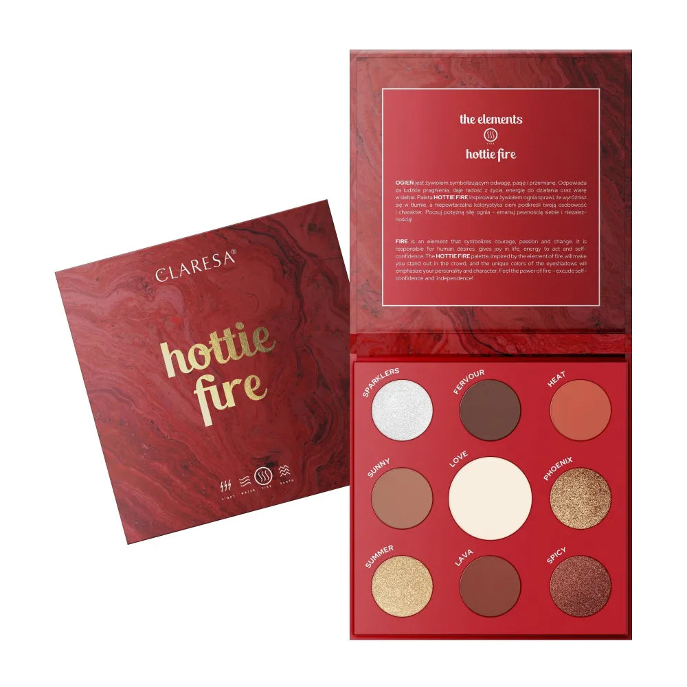 CLARESA Eyeshadow Palette (9) HOTTIE FIRE 12g - Kosmetika
