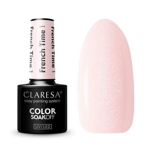 CLARESA Hybrid nagų lakas FRENCH TIME - 1 5g - Kosmetika