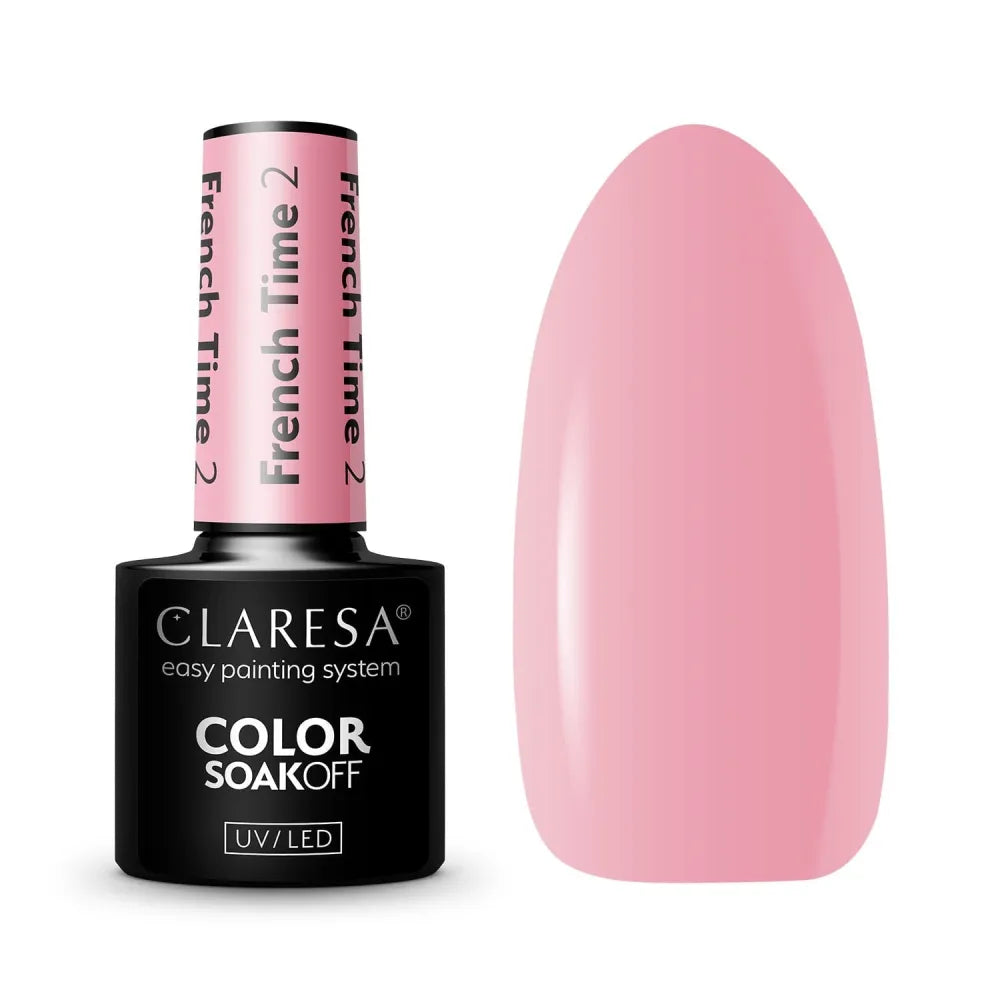 CLARESA Hybrid nagų lakas FRENCH TIME - 2 5g - Kosmetika
