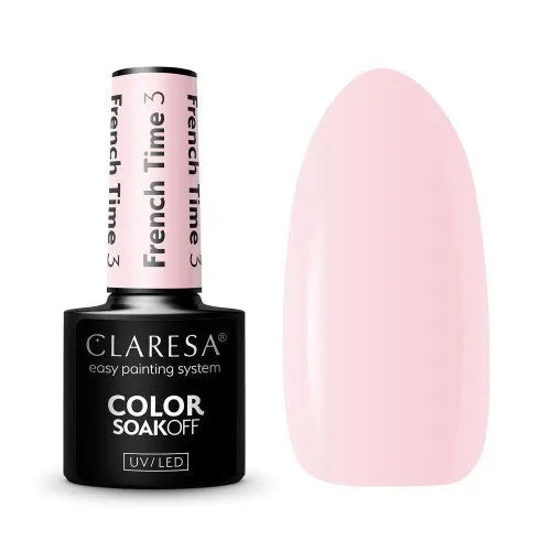 CLARESA Hybrid nagų lakas FRENCH TIME - 3 5g - Kosmetika