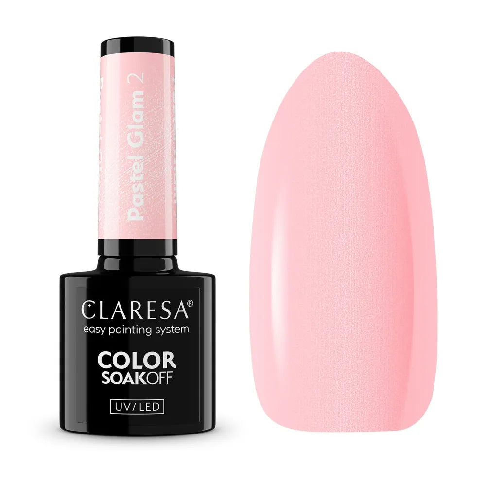CLARESA Hybrid Nail Polish Pastel Glam 2 - Kosmetika