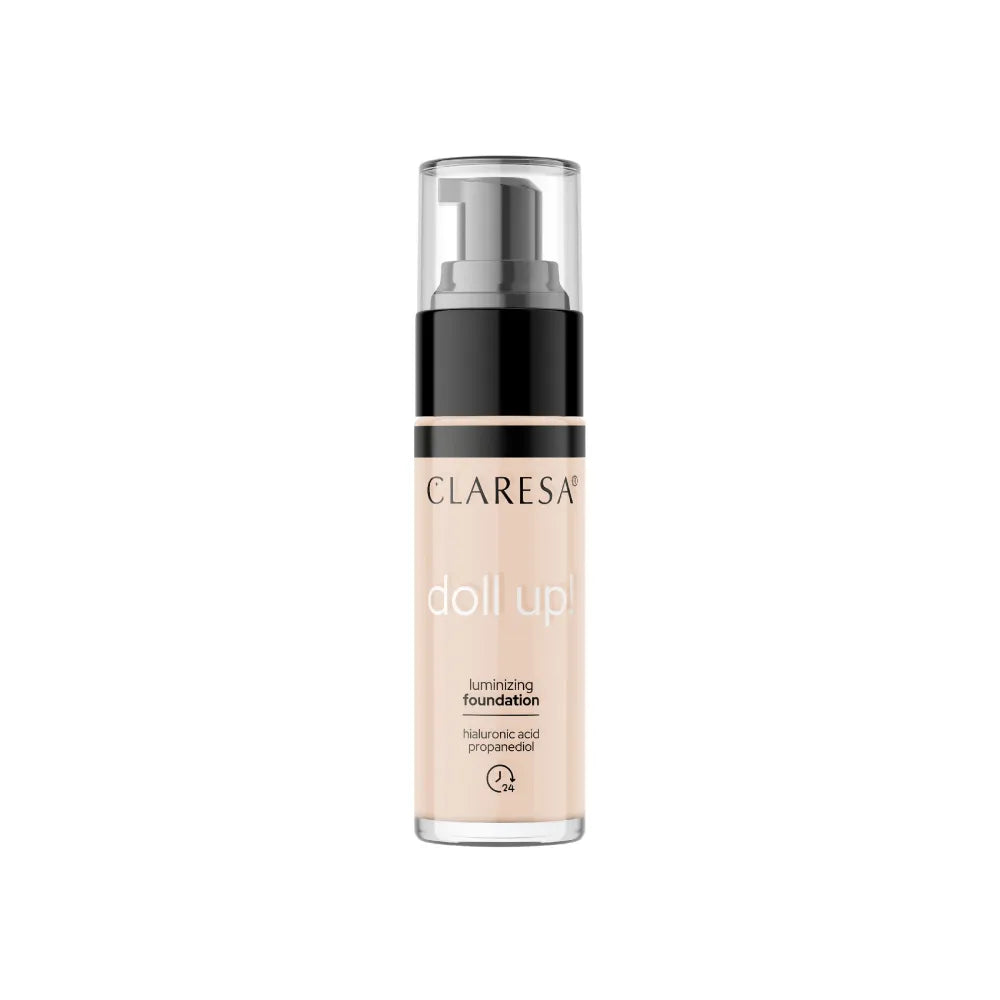 CLARESA Illuminating Foundation Doll Up! nr. 04 vidutinė 34g - Kosmetika