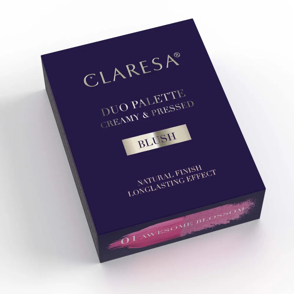 CLARESA Kreminė pudros kontūravimo paletė Skaistalai 01 Awesome Blossom 8,5 g - Kosmetika