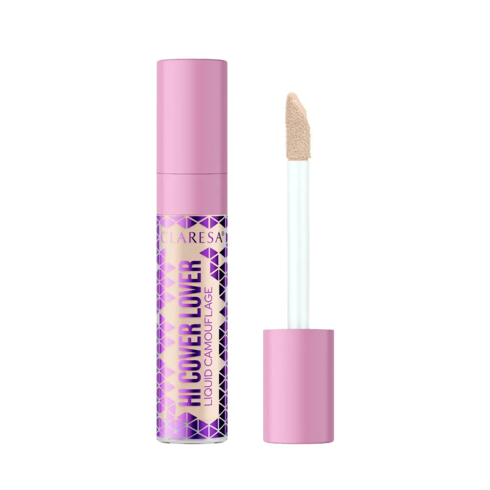 CLARESA Liquid Concealer Hi Cover Lover No. 22 Šviesus 8g - Kosmetika