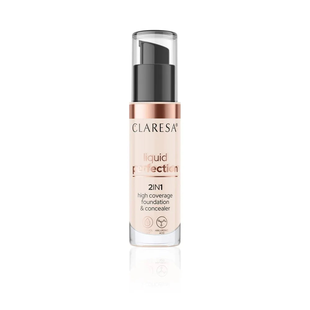 CLARESA Liquid Perfect 2-in-1 Concealer and Covering Primer No. 101 34g - Kosmetika