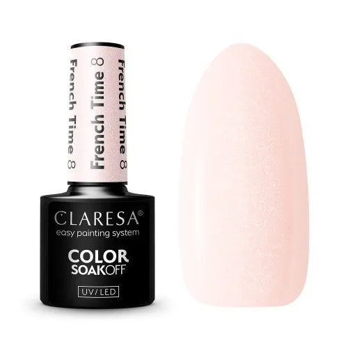 Claresa N Hybrid Lacquer French-Time 8 5g - Kosmetika