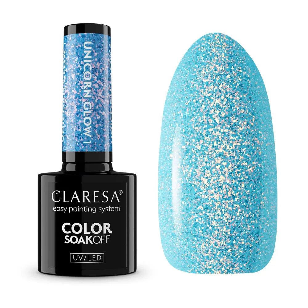 CLARESA N Hybrid Varnish Unicorn Glow 01 5 g - Kosmetika