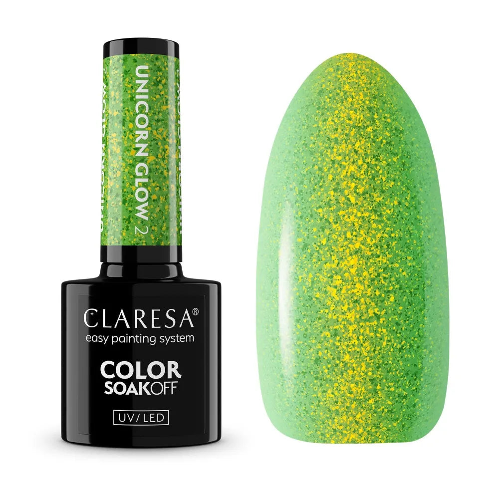 CLARESA N Hybrid Varnish Unicorn Glow 02 5 g - Kosmetika