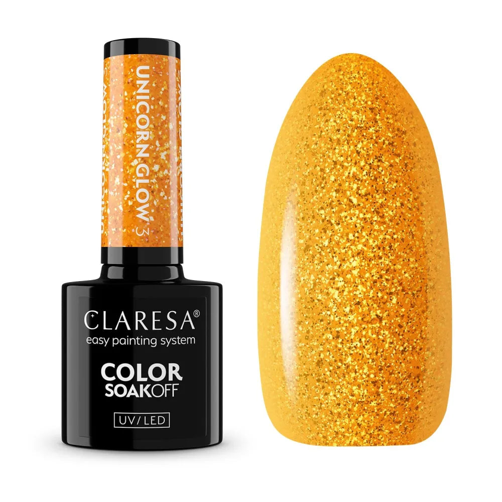 CLARESA N Hybrid Varnish Unicorn Glow 03 5 g - Kosmetika
