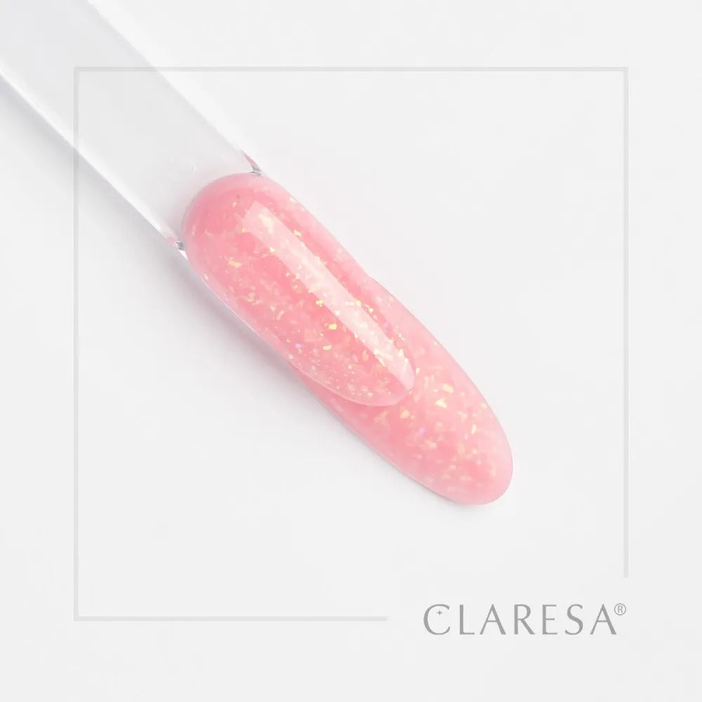 CLARESA N Soft&Easy Builder Glimmer Pink Nagų Statybos Gelis 90g - Kosmetika
