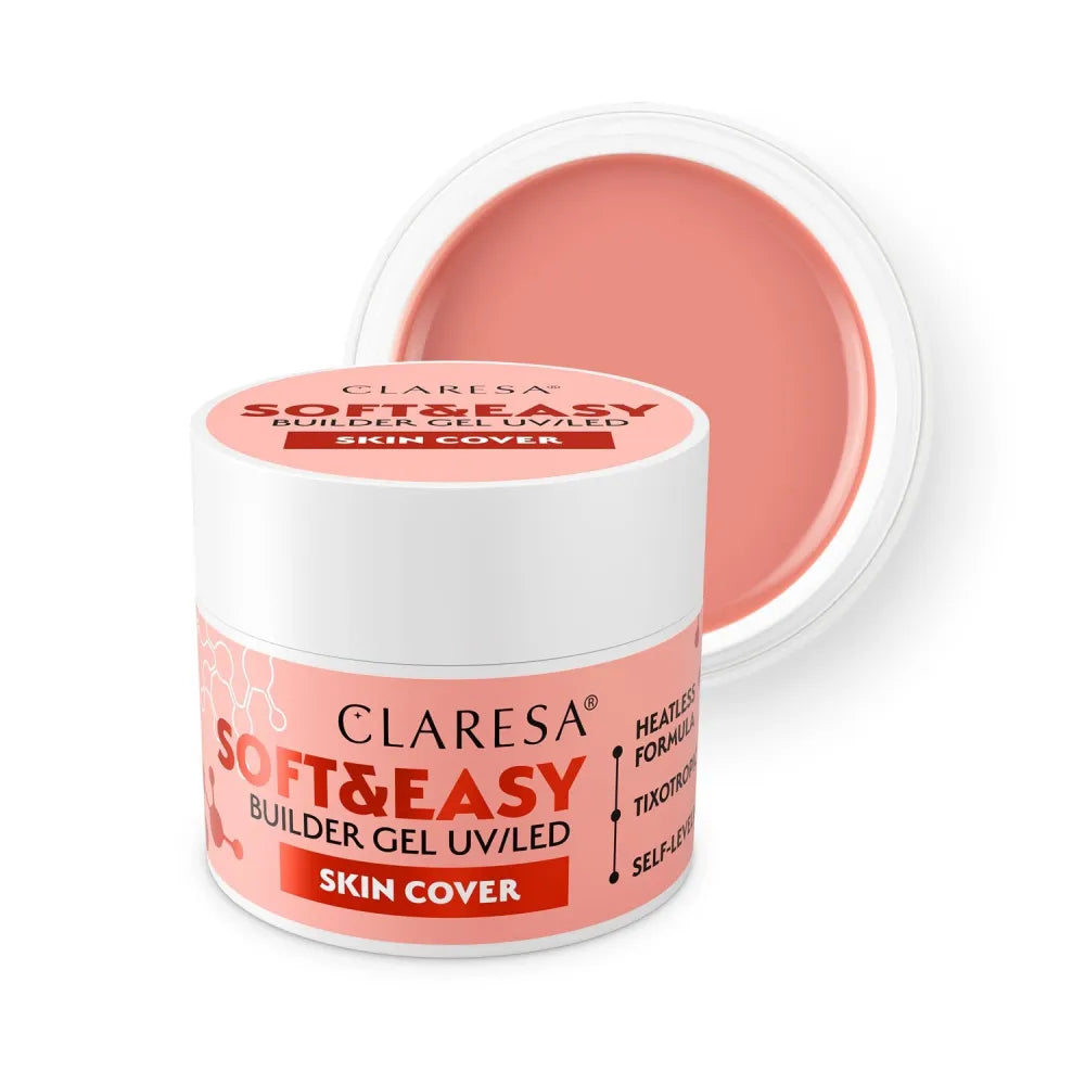 CLARESA N Soft&Easy Builder Skin Cover Nagų Statybos Gelis 90g - Kosmetika