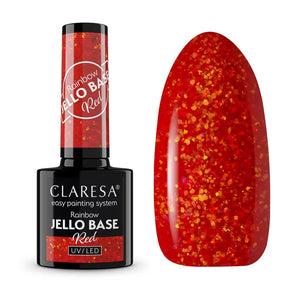 CLARESA Rainbow Hybrid Base - Jello Bazė Raudona - Kosmetika