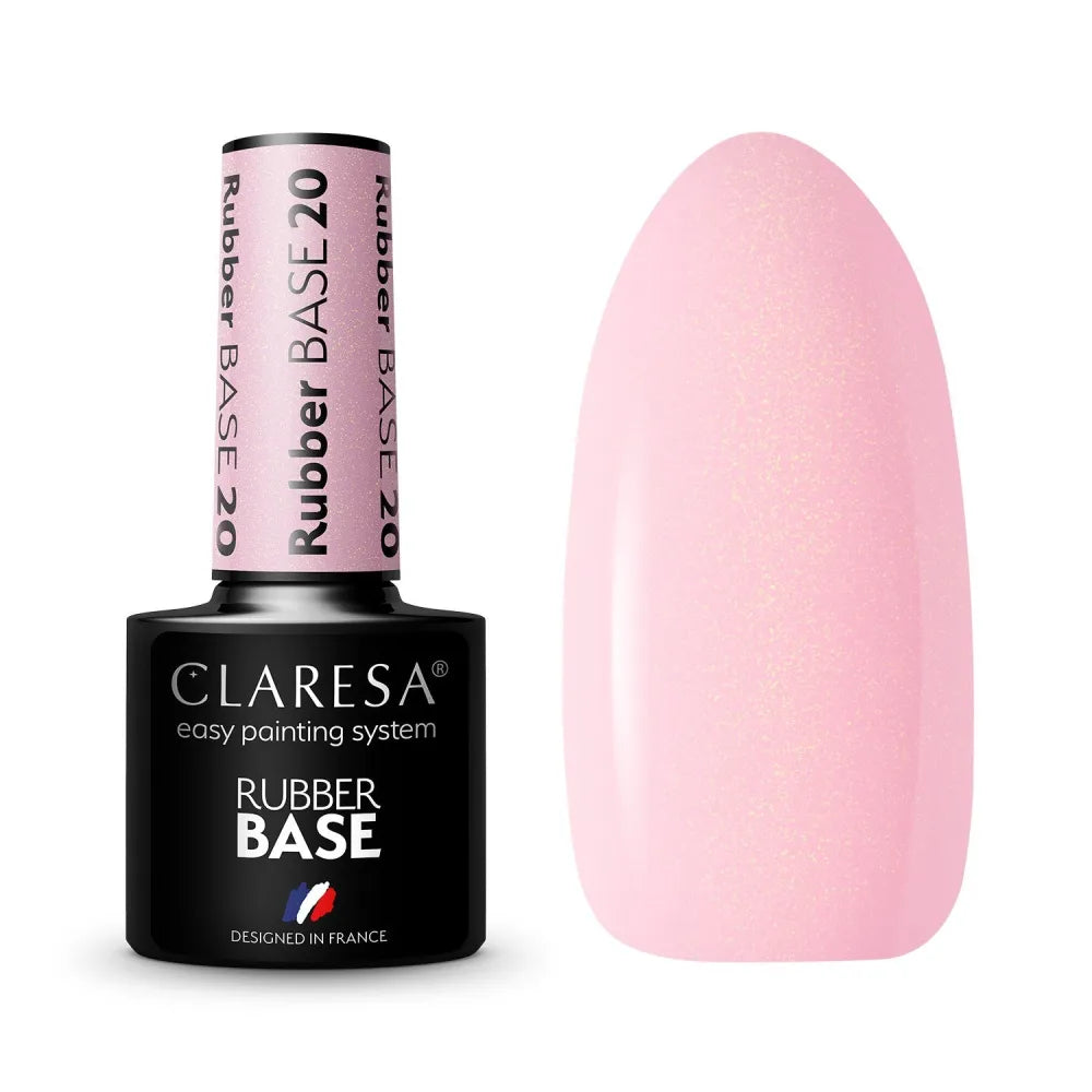 CLARESA Rubber base for hybrid nail polish - 20 5g - Kosmetika