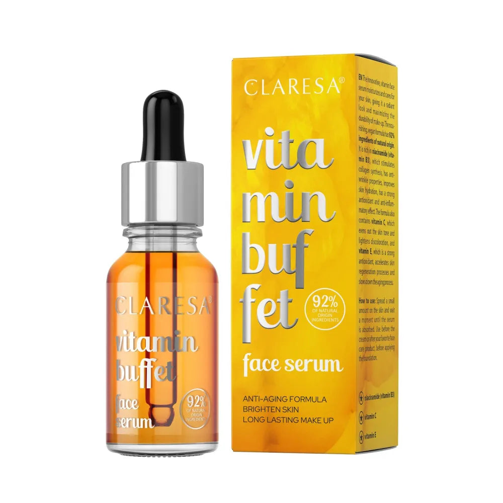 CLARESA Vitamin face serum BUFFET 16g veido serumas su vitaminu - Kosmetika