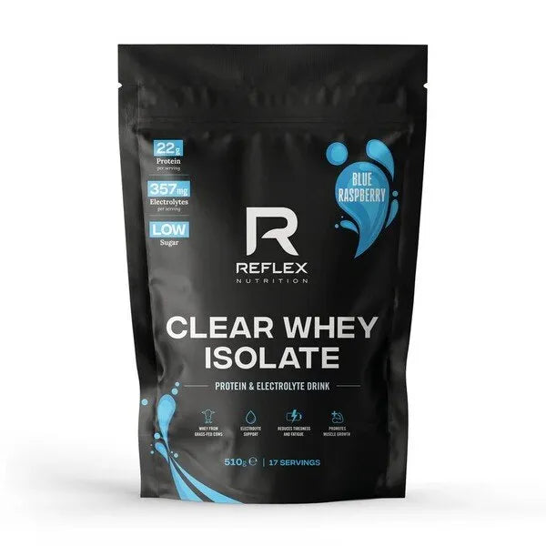 Clear Whey Isolate Blue Raspberry - 510g - Reflex Nutrition - Sporto papildai