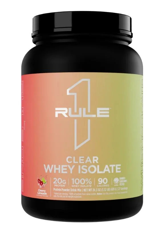 Clear Whey Isolate Cherry Limeade - 689g - Rule One - Sporto papildai