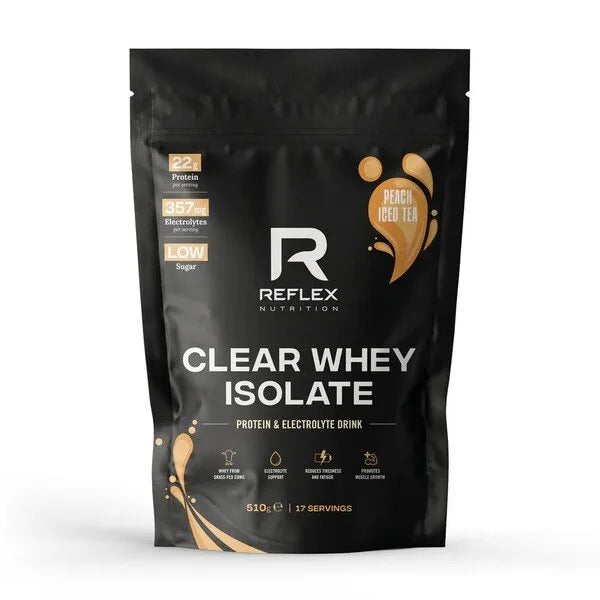 Clear Whey Isolate Peach Iced Tea - 510g - Reflex Nutrition - Sporto papildai