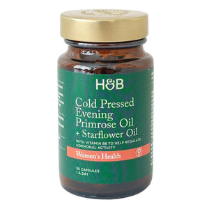 Cold Pressed Evening Primrose Oil + Starflower - 30 caps - Holland & Barrett - Papildai