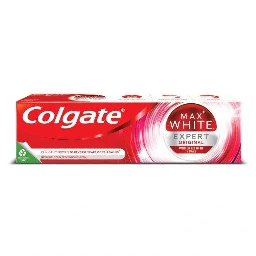 COLGATE Max White Expert Original Toothpaste with Professional Whitening Ingredient 75 ml. - Higiena