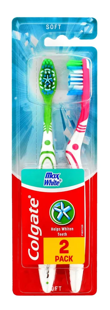 Colgate Max White Soft Toothbrush 1 + 1 Nemokamai - Kosmetika
