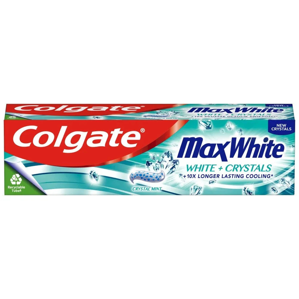 COLGATE Max White Toothpaste Balta + Kristalai 75ml - Kosmetika