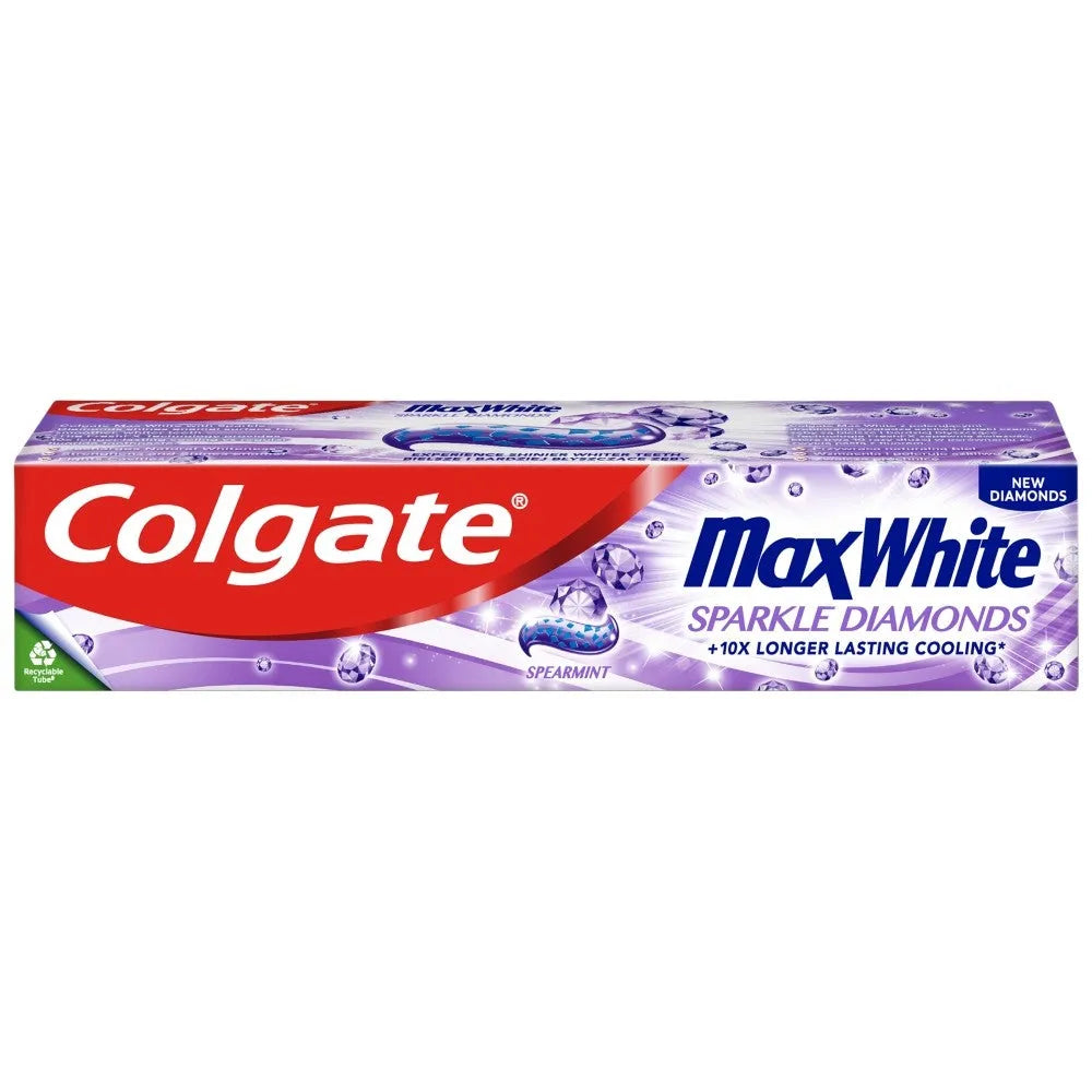 COLGATE Max White Toothpaste - Blizgantys Deimantai 75ml - Kosmetika