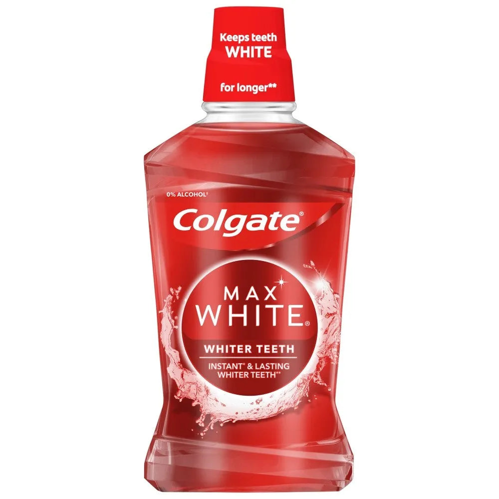 COLGATE Max White Whiter Teeth burnos skalavimo skystis 500ml - Kosmetika
