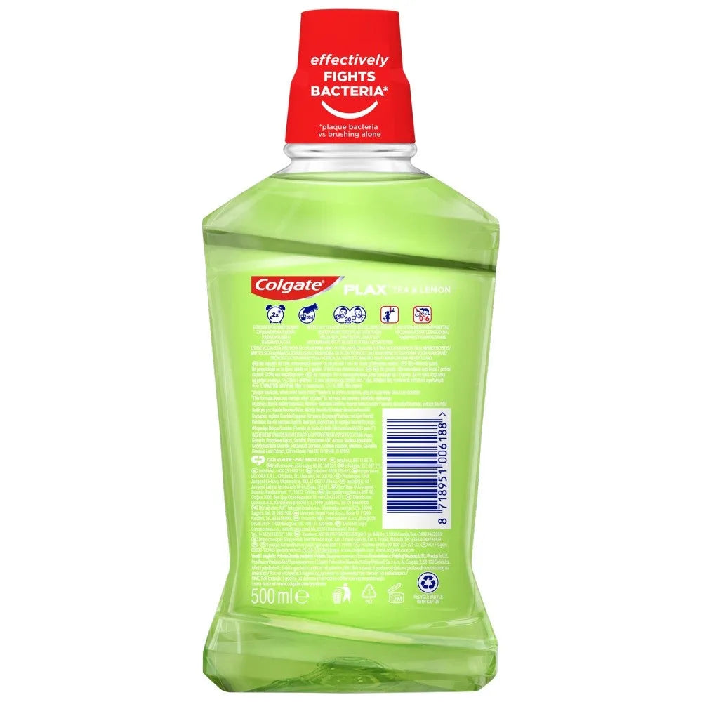 COLGATE Plax Tea & Lemon burnos skalavimo skystis 500ml - Kosmetika