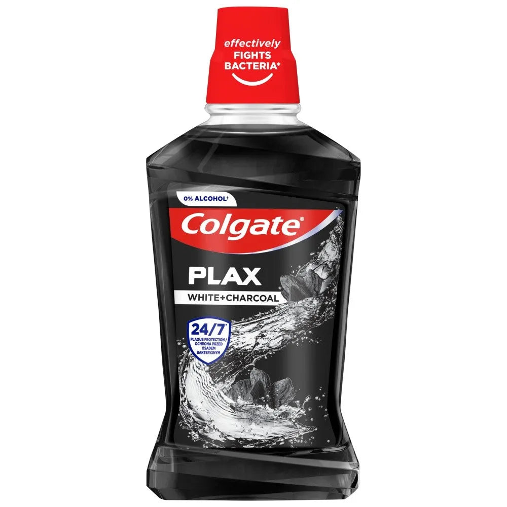 COLGATE Plax White & Charcoal burnos skalavimo skystis 500ml - Kosmetika