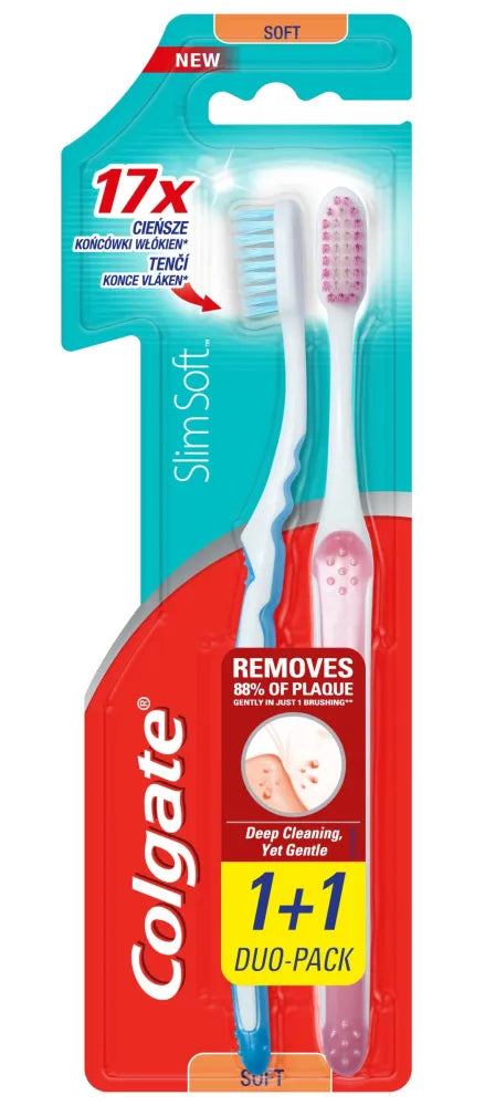 COLGATE Slim Soft Advanced Toothbrush Duopack 1 op. - 2 pcs. - Higiena