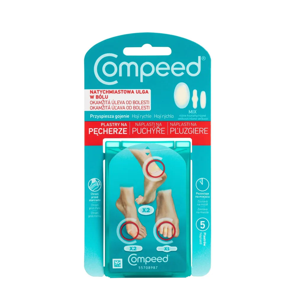 COMPEED Blister plasters - mišinys 1 pakuotė - 5 vnt. - Medicinos ir slaugos prekės