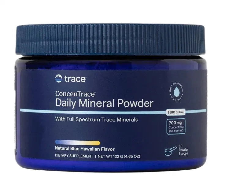 ConcenTrace Daily Mineral Powder Natural Blue Hawaiian - 132g - Trace Minerals - Papildai