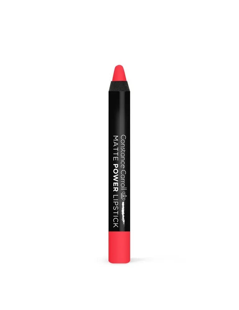 Constance Carroll Matte Power Lipstick Matinis lūpų dažai pieštuku nr. 04 Ryškiai raudona 1 vnt. - Kosmetika