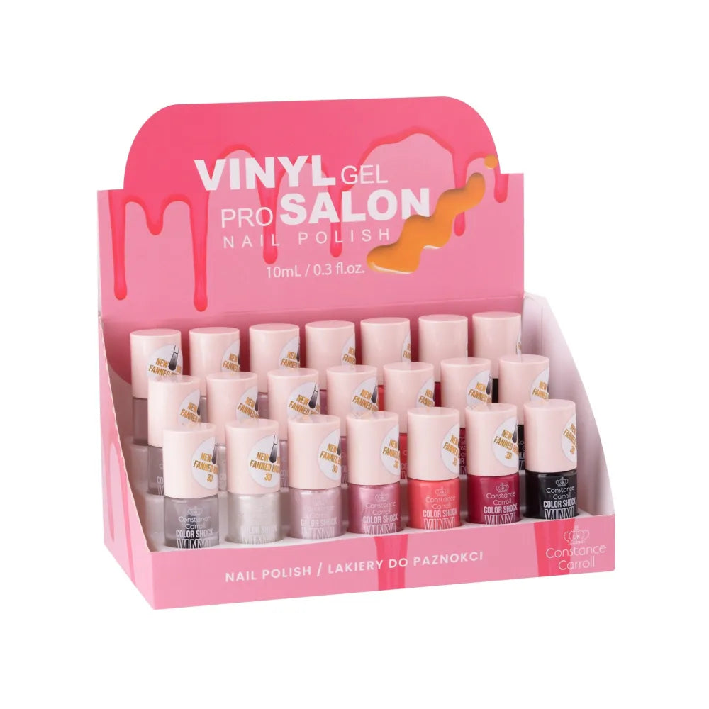 CONSTANCE CARROLL Nagų lakų rinkinys 10 ml 9 spalvos x 2 vnt (16 + 2 nemokamai) - Kosmetika