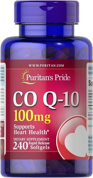 CoQ10 100mg - 240 softgels - Puritan’s Pride - Papildai