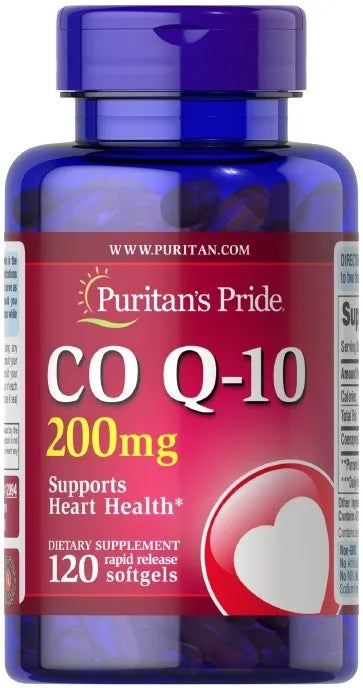 CoQ10 200mg - 120 softgels - Puritan’s Pride - Papildai