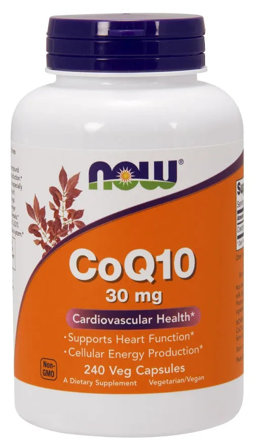 CoQ10 30mg - 240 vcaps - NOW Foods - Papildai
