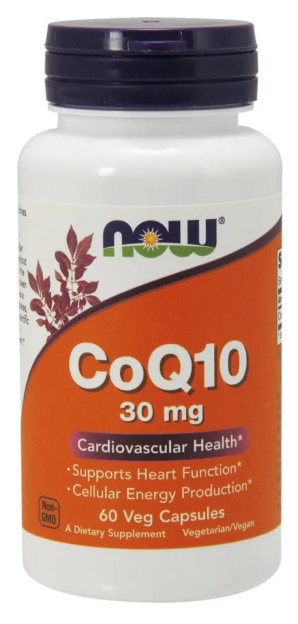 CoQ10 30mg - 60 vcaps - NOW Foods - Papildai