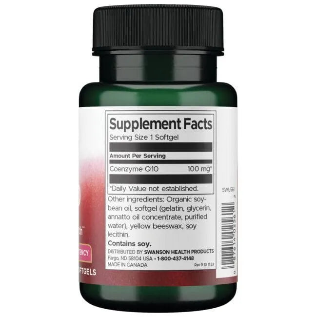 CoQ10 - High Potency - Kofermentas - 100 mg - N100 - Swanson - Papildai