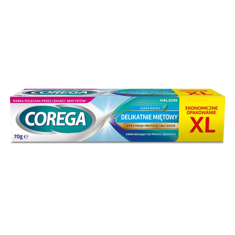 COREGA Extra-strong Denture Fixing Glue - mildly mint 70 g - Higiena