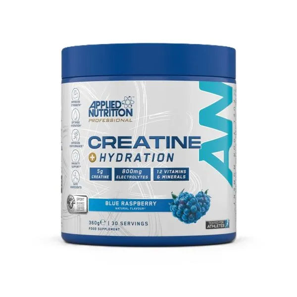 Creatine + Hydration Blue Raspberry - 360g - Applied Nutrition - Sporto papildai